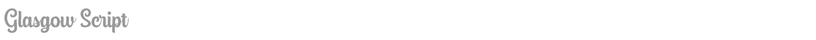 Glasgow Script font preview